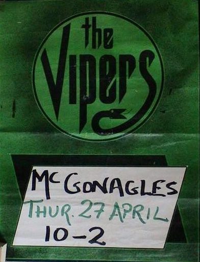 The Vipers poster from McGonagle's 1978