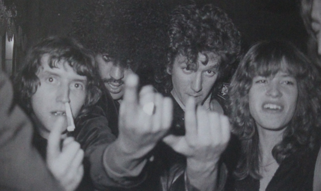 Thin Lizzy plus the Sex pistols at th Hot Press Christmas Party