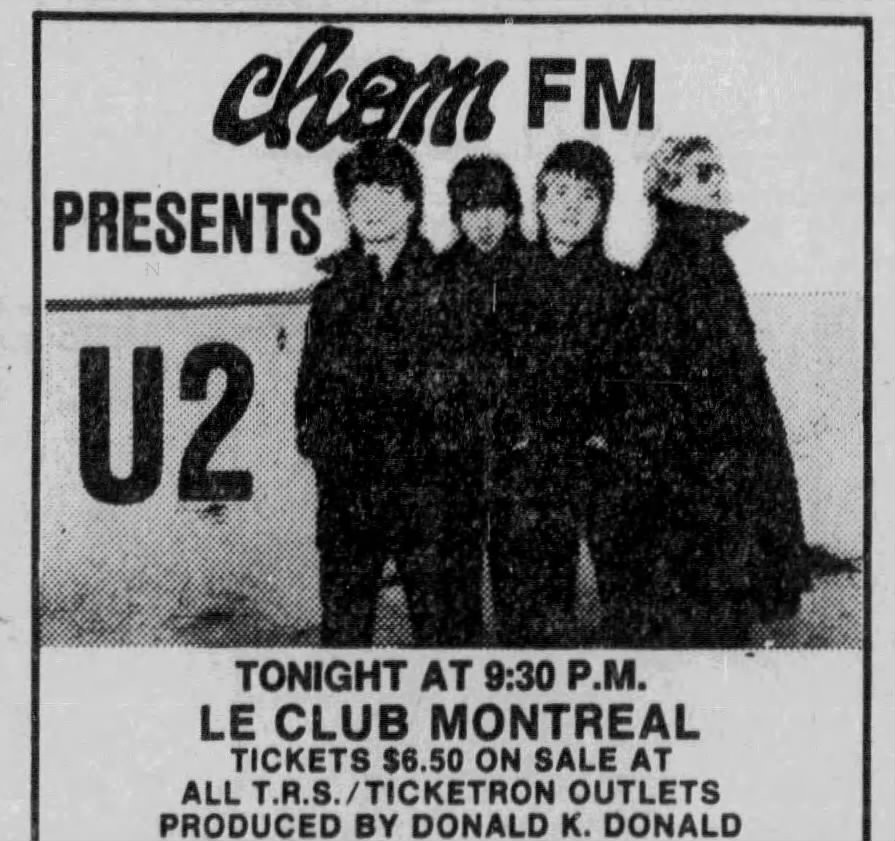 U2 do a radio interview drinking milk before their show.