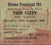 This is the first Slane Castle Rock concert. U2 support Thin Lizzy