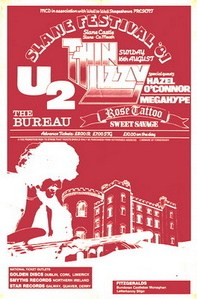 This is the first Slane Castle Rock concert. U2 support Thin Lizzy