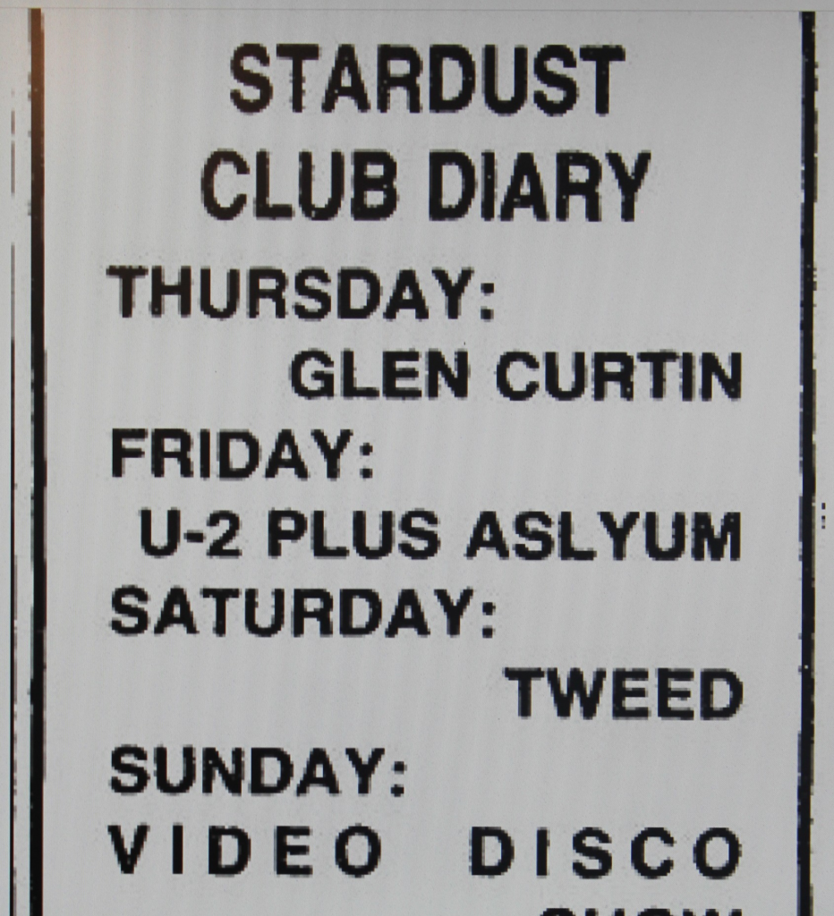 After winning the Talent contest in Limerick, this is U2's first concert outside the Dublin area.