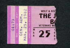 1982 concert ticket stub